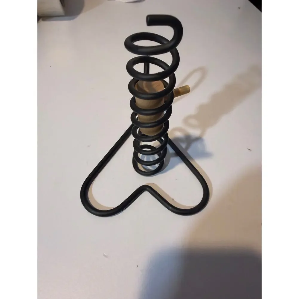 Amish Courting Candle Wrought-iron Heart Primitive Vintage